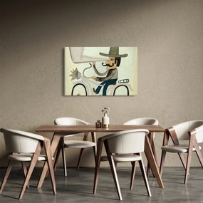 Tablou - Astronom pe bicicletă (90x60 cm)