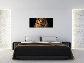 Tablou - Leu cu o coamă bogată (120x50 cm)