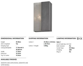 Aplica de perete design industrial-modern IMPRESSION
