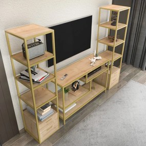 Comoda TV Robbins - Gold, Oak