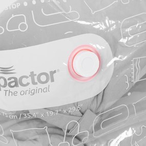 Cutie de depozitare pentru haine din material textil cu vacuum/cu pereți întăriți 65x50x15,5 cm Life – Compactor