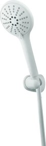Set para cu suport si furtun de dus alb mat FDesign Inula cu 3 functii