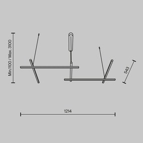 Lustra LED suspendata design modern Radiance