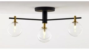 Lustră aplicată Jupiter 2034 FIGARO 4xG9/10W/230V negru/auriu/bej/transparent