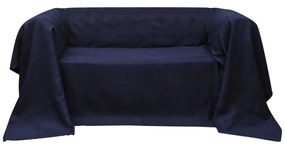 vidaXL Husă din velur micro-fibră pentru canapea, 210 x 280 cm, bleumarin