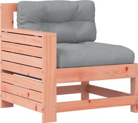 vidaXL Canapea grădină cotieră cu perne, cu perne, lemn masiv douglas