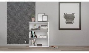 Bibliotecă modulară albă 89x113 cm Prima – Tvilum