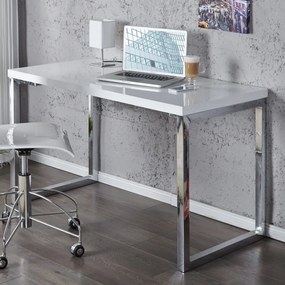 Birou elegant White Desk 120x60cm alb