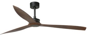 Ventilator de tavan cu telecomanda design modern JUSTFAN lemn/negru
