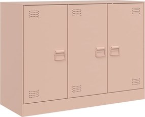 vidaXL Dulap, roz, 99x39x73 cm, oțel