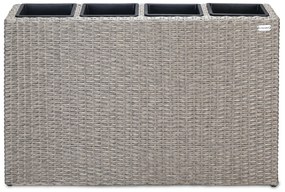 Deuba Ghiveci cu flori - 95 x 27 x 60 cm - crem