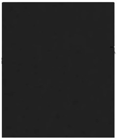 Dulap cu chiuveta incorporata, negru, PAL Negru, 100 x 38.5 x 46 cm