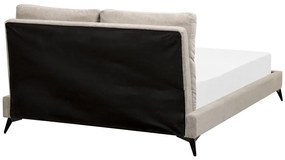Pat matrimonial 140 cm Mellody (gri bej) (cu somieră). 1081351