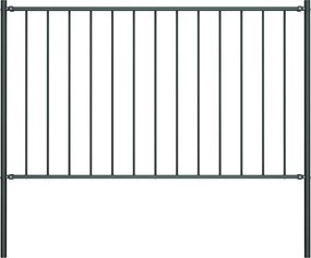 vidaXL Panou de gard Woerden cu stâlpi din oțel 1,7x1 m antracit