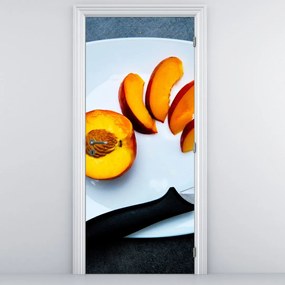 Fototapet pentru ușă - Piersică (95x205cm)