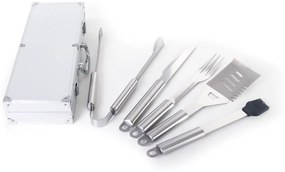 Set 5 unelte pentru grătar G21, carcasă de aluminiu