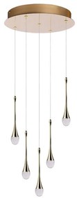 Lustra LED suspendata design decorativ DALMA 5 round GO