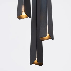 Lustră pe cablu Sollux SL.1401 PRYSM 3xG9/8W/230V negru