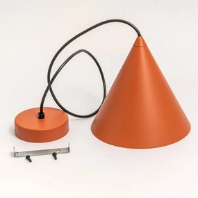 Pendul pe cablu ETNA II 1xE27/15W/230V Ø 25 cm portocaliu