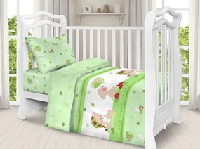 Set lenjerie patut cu 5 piese My little angel green