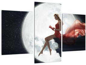 Tablou - Femeia sub clar de lună (90x60 cm)