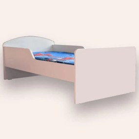 Pat alb Mic Personalizabil 2-6 ani 130x60 cm cu paravane laterale Saltea SafeNest CMG51971834478932