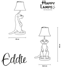 Lampă LED de masă pentru copii Happy Lamps EDDIE LED/5,4W/230V suricată
