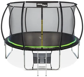 Trambulină de grădină Premium cu plasă interioară  427cm Jump Hero 14FT