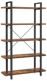 Bibliotecă NAVARO maro/negru