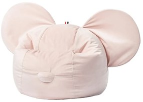 Fotoliu puf pentru copii roz deschis Ears – The Brooklyn Kids