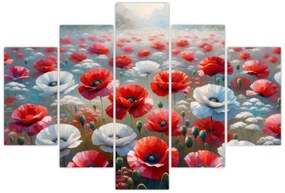 Tablou - Câmp de maci (150x105 cm)