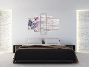 Tablou - Liliac pe lemn (150x105 cm)