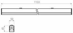 Corp de iluminat LED Greenlux GXPR068 PROFI LINEAR II LED/36W/230V 4000K