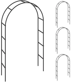 Gardebruk Suport arcuit pentru trandafiri 240x140x37 cm