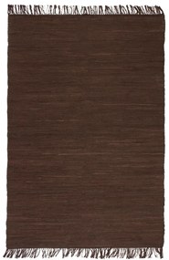 Covor Chindi tesut manual, bumbac, 200 x 290 cm, maro Maro, 200 x 290 cm