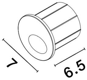 Spot LED incastrat iluminat exterior IP54 CIRCE antracit