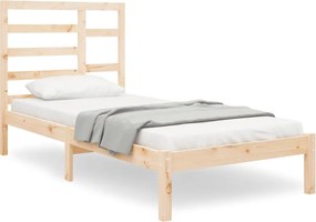 vidaXL Cadru de pat mic single, 75x190 cm, lemn masiv