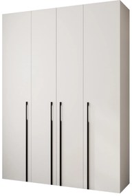 Dulap de haine 180 cm Carmela 40-3 (alb + Negru). 1126621