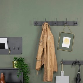 Cuier de perete negru din metal 44 cm Chapman – Spinder Design