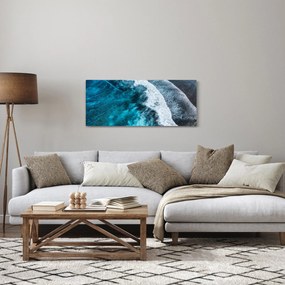 Tablou - Valuri pe mare (120x50 cm)