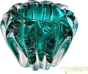Vas decorativ design elegant Ducale turcoaz 112573 HZ