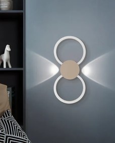 Eglo 902127 - Aplică de perete LED VENTICELLO LED/20W/230V + LED/0,91W bej