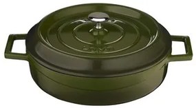 Lava Caserolă din fontă rotundă 28 cm , verde