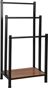 Stander prosoape OGIN, stejar/nuc, 42x28x80 cm