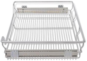 Cosuri din sarma retractabile, 2 buc., argintiu, 800 mm Argintiu, 800 mm