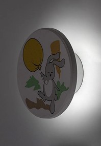 Aplica camera copii motiv iepuras si balon Hopply LED CCT