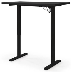 Masa de birou cu functie de reglare a inaltimii B54 negru/negru L120 cm