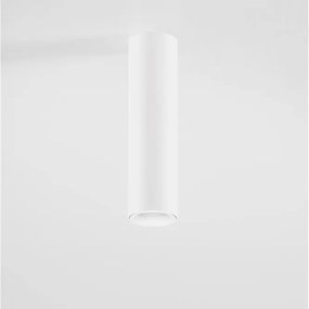 Spot aplicat LED design tehnic LUISA alb, H-15cm