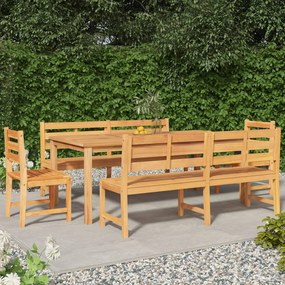 3157204 vidaXL Set de sufragerie de grădină, lemn masiv de tec, 5 piese