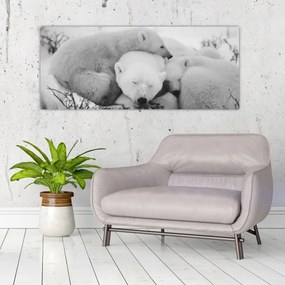 Tablou - Urșii polari (120x50 cm)